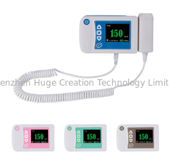 China Three color available digital fetal doppler ultrasound equipment baby heart rate monitor supplier