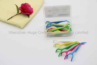 China 16 Pcs Pack Dental Floss Picks Toothpicks , Stick Oral Clean Care Flosser Sword supplier