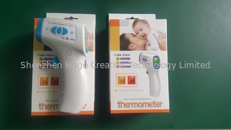 China White Lcd Display Tricolor Backlight Digital Infrared Thermometer Body Temerature Test supplier