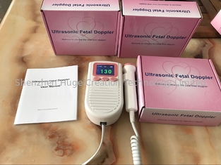 China Pocket Prenatal Heart monitor Fetal Doppler BABY Heartbeat pink 2.0 MHz supplier