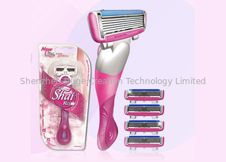 China Pink Sixed baldes Stainless Steel razor blade shaving Shai 6 for Woman Use supplier