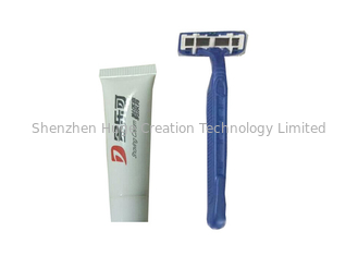 China Hotel Or Travel Carry sharp Twin Blades  Disposable Shaving Razor with shaving cream supplier