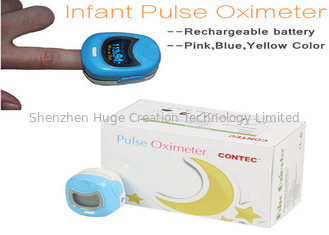 China OLED Display Blue/Pink/Yellow Fingertip Pulse Oximeter For Kids supplier