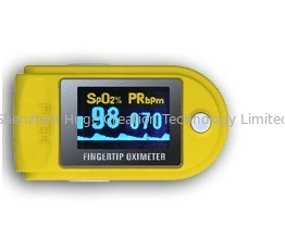 China Handheld Colored Finger Tip Pulse Oximeter for Baby supplier