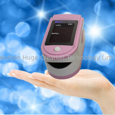 China Pink Finger Tip Pulse Oximeter Integrated With Spo2 Probe And Processing Display Module supplier