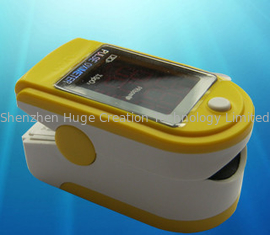China Oxygen Saturation  Fingertip Pulse Oximeter Ox Levels In Yellow / Blue / Pink supplier