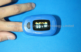 China Blue Handheld Fingertip Pulse Oximeter Mini Size For Infant Home Use supplier