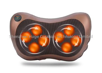 China Full Body Heated Back Massager , Head Back Neck Rolling Kneading Massage Pillow supplier