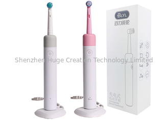 China Rotary oscillating compatibility Oral toothbrush B electric toothbrush pink and gray color supplier