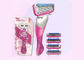 Pink Sixed baldes Stainless Steel razor blade shaving Shai 6 for Woman Use supplier