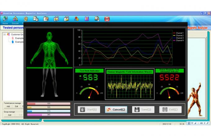Body Health Test Equipment , Quantum Weak Magnetic Resonance Analyzer