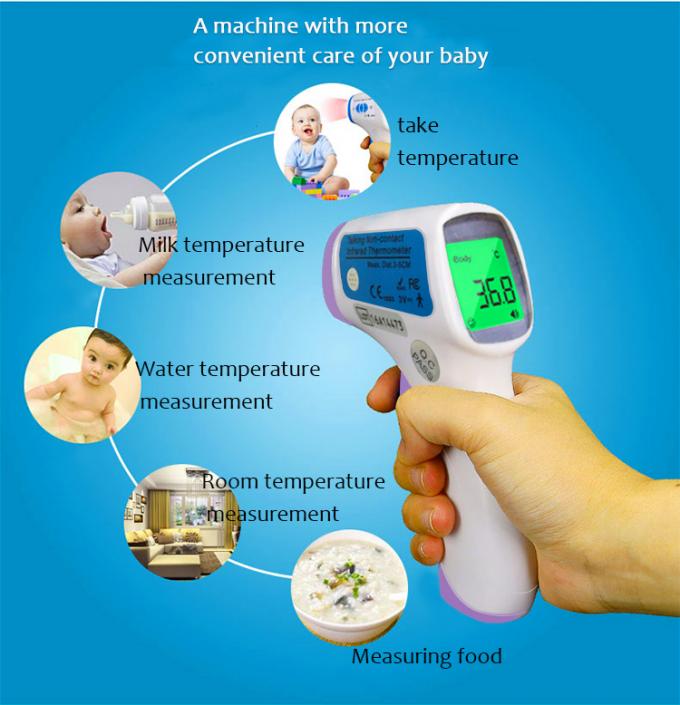IR Body Infrared Digital Thermometer , Forehead Non Contact Infrared Thermometer Baby Adult