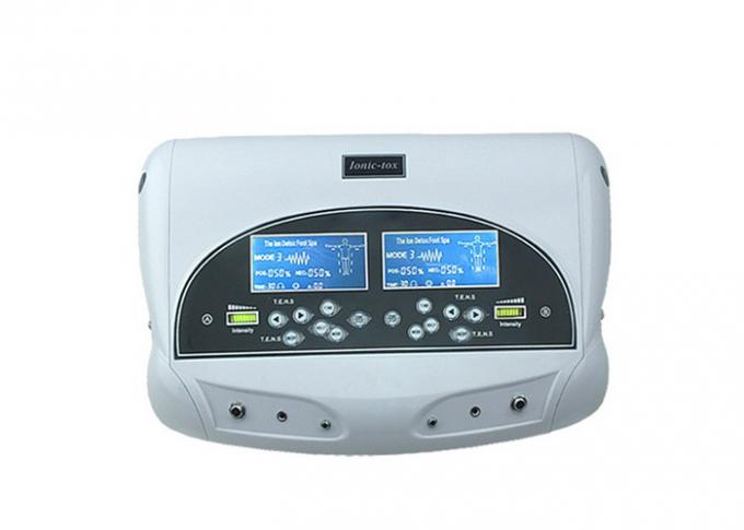 Two LCD discreen display White color Dual persons use detox foot spa machine 110-240V