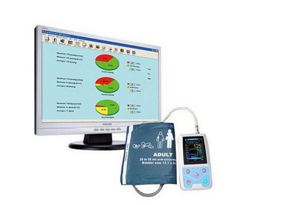 24 Hours Ambulatory NIBP Measure Function Blood Pressure Monitor