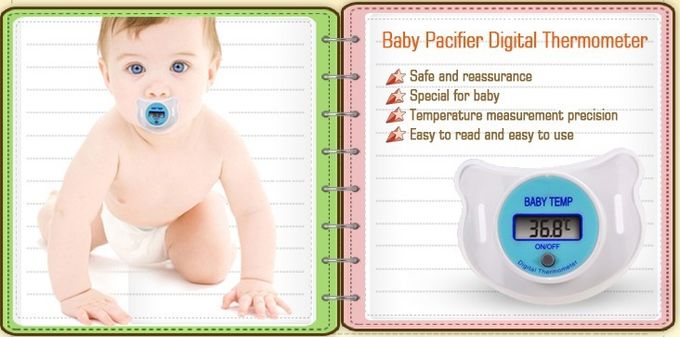 Digital  LCD Pacifier Thermometer Easy For Infant Temperature Test AH-BY01 Nipple Thermometer