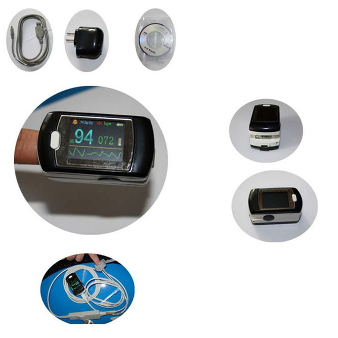 CE&FDA approved OLED color screen Fingertip Pulse Oximeter with bluetooth function AH-50EW