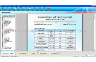 China 36 Reports Quantum Magnetic Health Analyzer French Version supplier