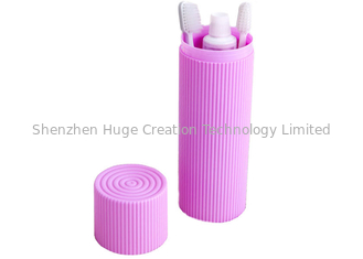 China Portable Traval Plactic Corrugated Toothbrush Box Toiletries Stationery Holder Cover Cups supplier