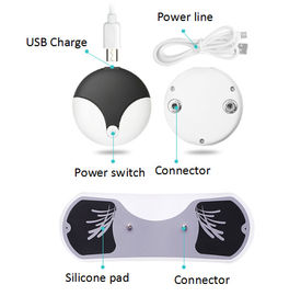 Bluetooth 4.0 Mini Therapy Massager / Full Body Muscle Massager Black White supplier