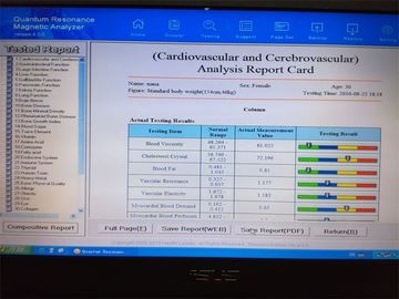 English Spanish Quantum Magnetic Resonance Body Health Analyzer 44 Reports supplier