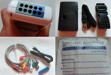 Dynamic ECG System 2AA Battery 3 Channel Holter ECG System with PC English Software supplier