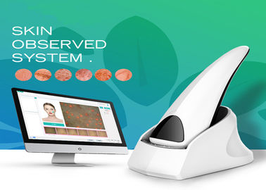 High resolution red color facial skin analyzer machine for skin moisture/wrinkle supplier