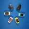Black Yellow Mini Onyx Finger Pulse Oximeters with SpO2 Probe supplier