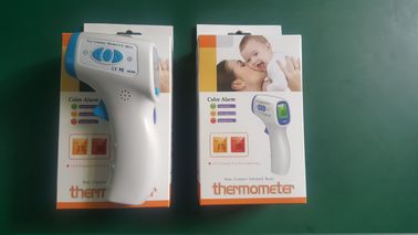 China White Lcd Display Tricolor Backlight Digital Infrared Thermometer Body Temerature Test distributor