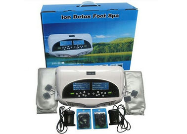 China Two LCD discreen display White color Dual persons use detox foot spa machine 110-240V distributor