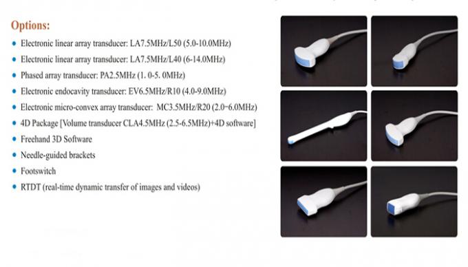 High Definition Mobile Ultrasound Machine Lcd Color Doppler Ultrasound Diagnostic System Foot Switch