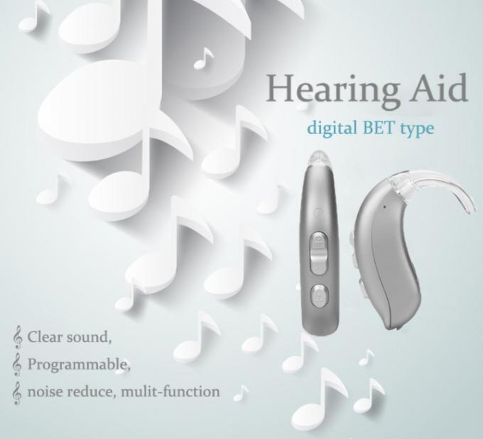 Programmeable Hearing aids Amplifier for deaf person , Mini BTE digital hearing aids Feie