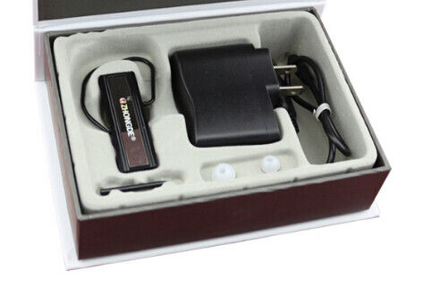 Bluetooth 	Hearing aids Amplifier Rechargeable Style Black Color